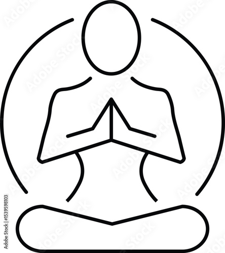 Mix icon for meditation