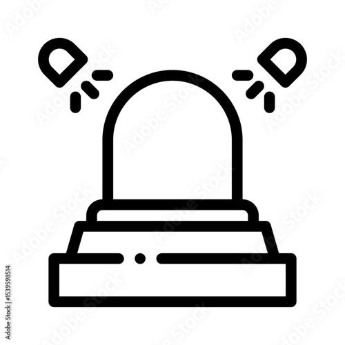 showcase line icon