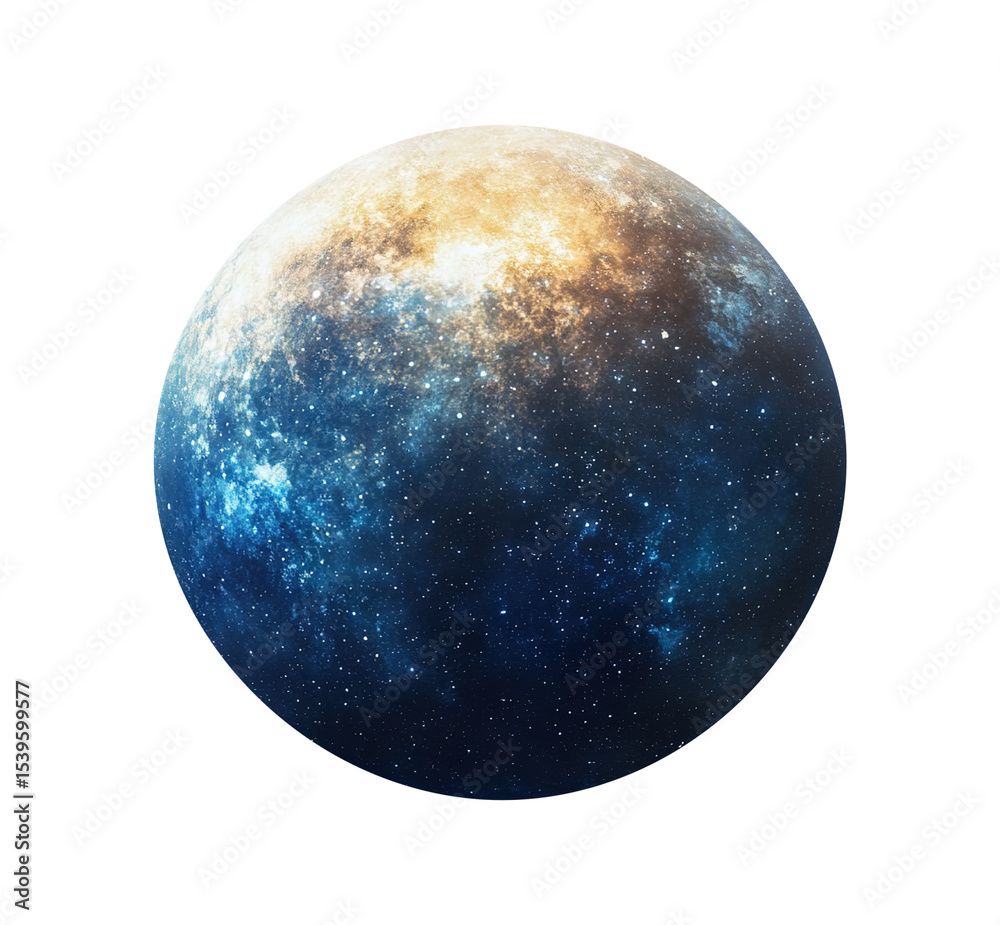 Fototapeta premium A galaxy isolated on transparent white background, clipping path