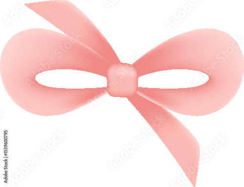 Illustration of Pink Bow Decoration
