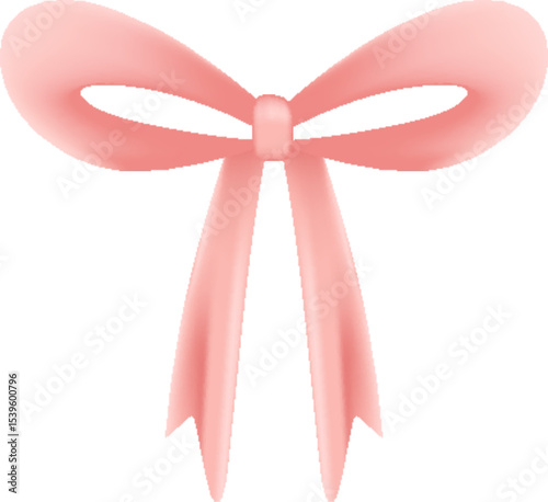 Illustration of Pink Bow Decoration