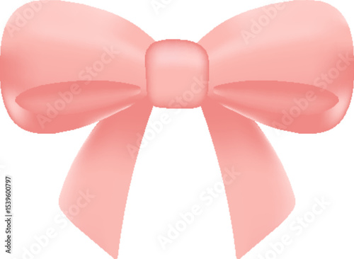 Illustration of Pink Bow Decoration