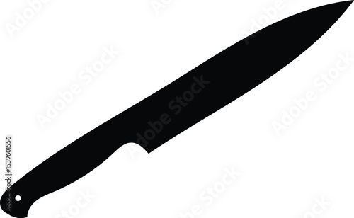 Machete black silhouette ,blade silhouette, knife icon vector