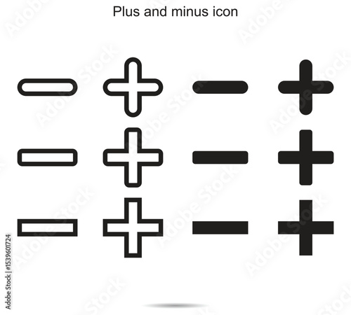 Plus and minus icon