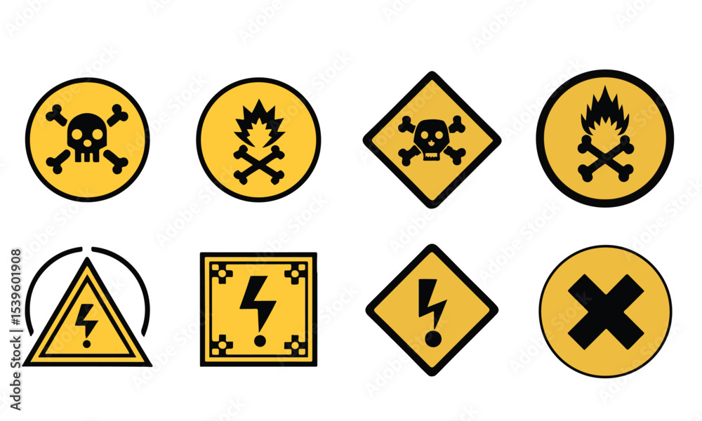 Obraz premium Warning and Hazard