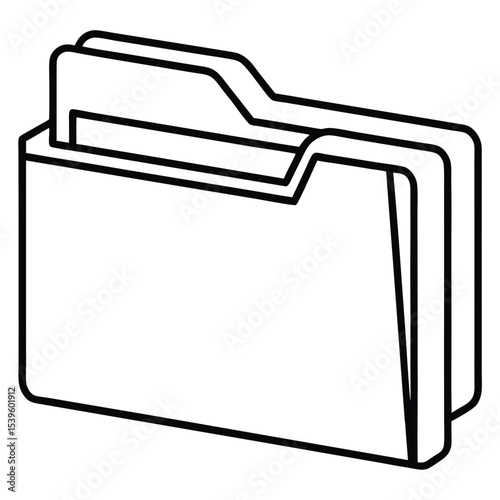file-folder-gradient icon black vector illustration on transparent background