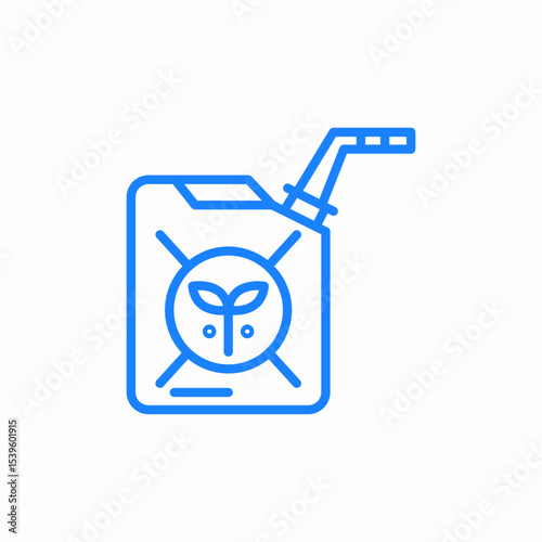 sustainable fuel icon sign vector