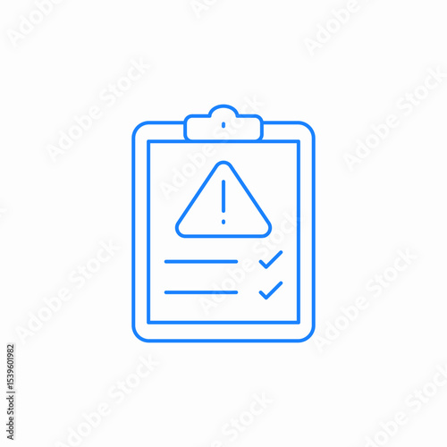 task list alert icon sign vector