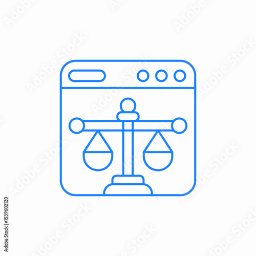 web policy icon sign vector