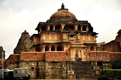 A historical temple built in ancient times, located in Rajasthan, India, showcases stone architecture, cultural heritage, and spiritual significance.