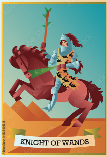 major arcana tarot wood club card