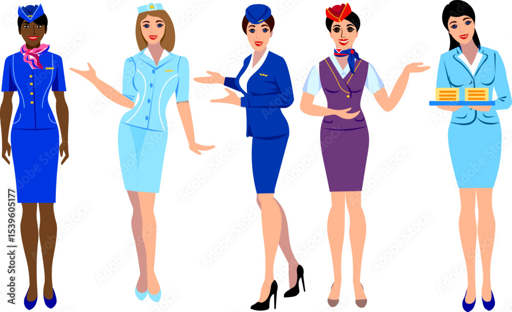 Fototapeta premium flight attendants