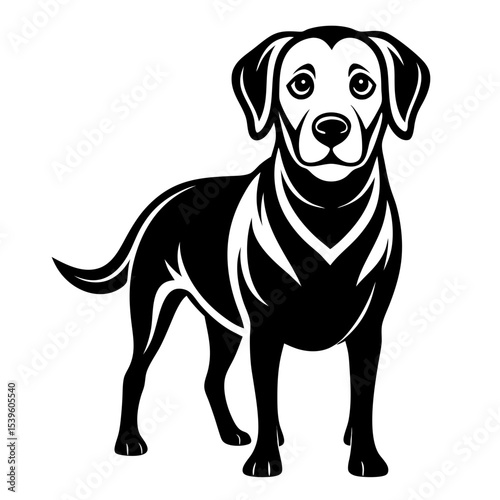 black labrador retriever icon 