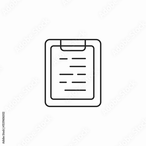 clipboard with document icon sign vector