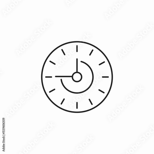 clock time rewind icon sign vector