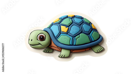 turtle toy isolated on white