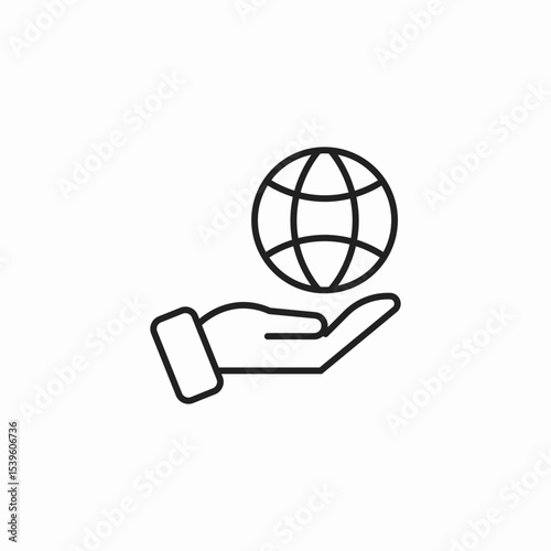 global hand care icon sign vector