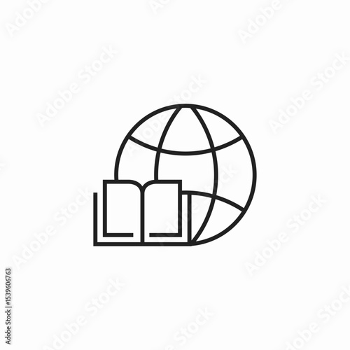global education learning icon sign vector
