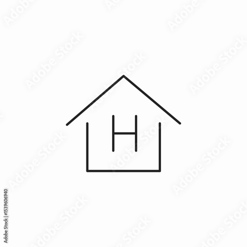 hospital building icon icon sign vector