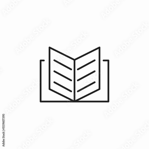 open book catalog icon sign vector