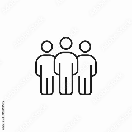people together i icon sign vector