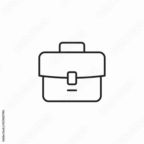 professional business briefcase icon sign vector