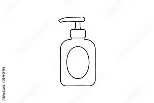 Soap Dispenser continuous one line drawing minimalism design