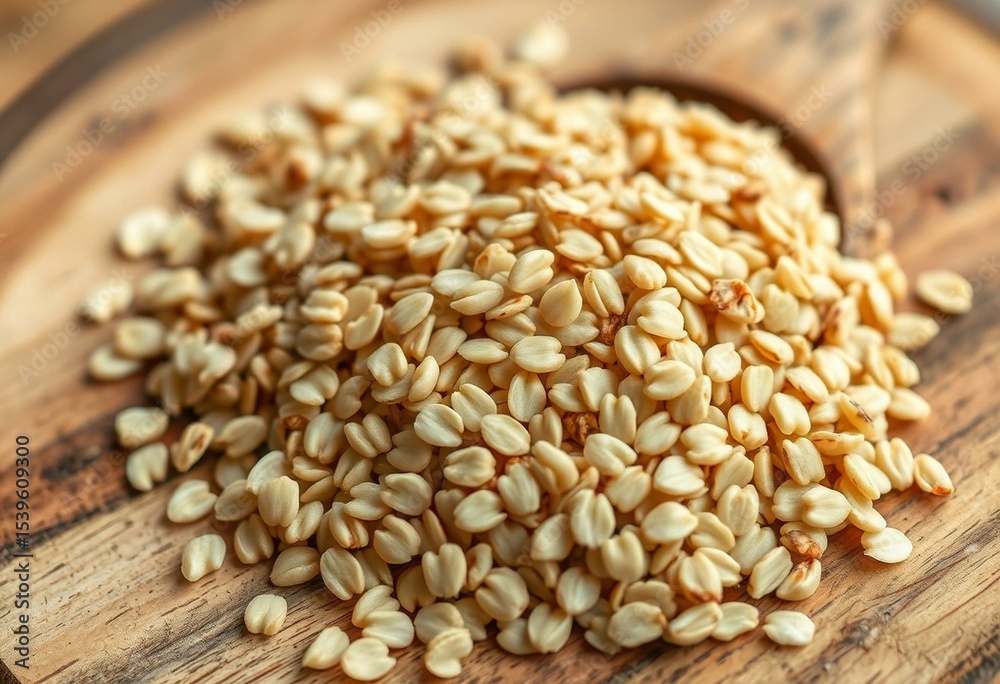 Obraz premium Rustic oat groat texture