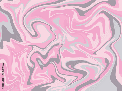 Abstract pink and grey liquid marble background. Modern fluid art swirl texture for wallpaper and design. Elegant decorative pattern.