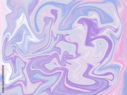 Dreamy pastel liquid marble background. Soft purple, blue, and pink fluid art swirl with a gentle, calming texture.