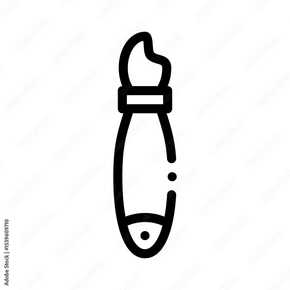 brush tool line icon