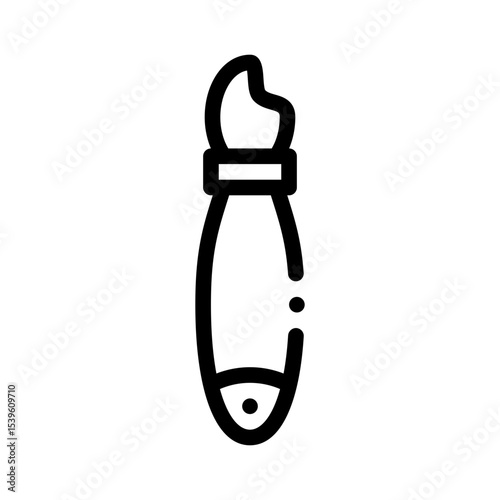 brush tool line icon