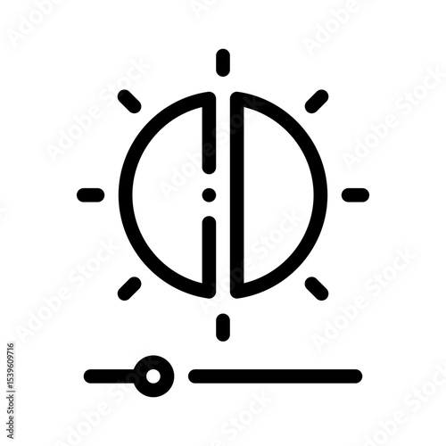 brightness line icon