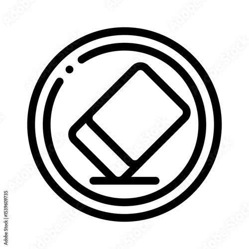 eraser line icon