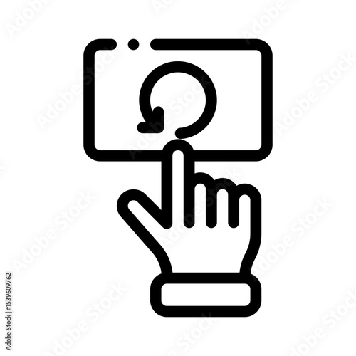 rotate line icon