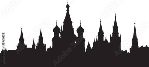 vector silhouette of a city, skyline, silhouette, city, vector, architecture, building, tower, london, castle, cityscape, europe, travel, landmark, illustration, urban, blacvector silhouette of a city