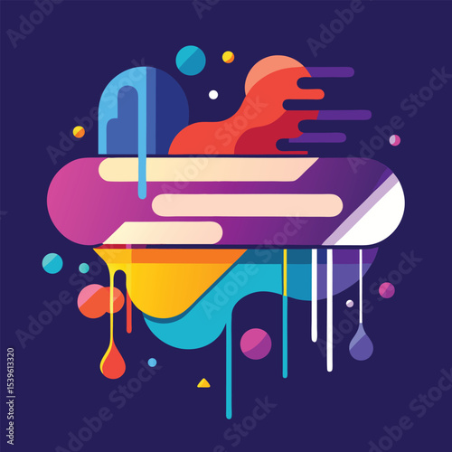 Abstract vector banners. Geometric liquid forms. Vector set of abstract creative backgrounds in minimal trendy style with copy space for text 