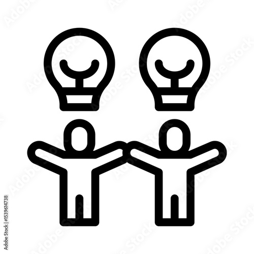 personal growth line icon