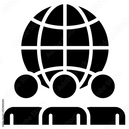 international relations office glyph icon