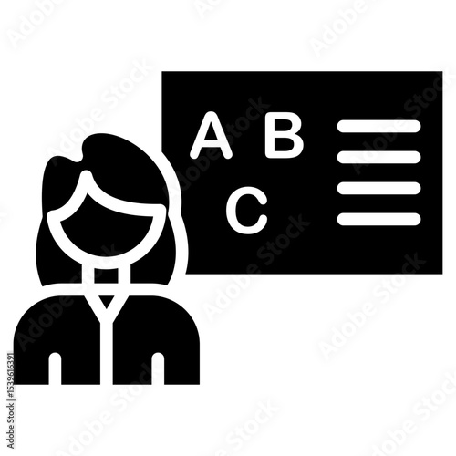 english-taught programs glyph icon