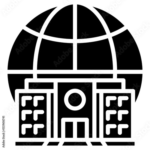 global campus life glyph icon