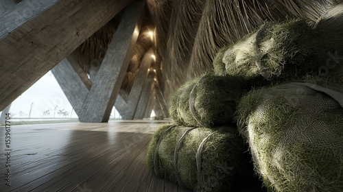 Sustainable design innovation modern architecture interior space green environment minimalist perspective
