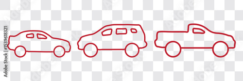 delivery by car icon in different style vector illustration. two colored and black delivery by car vector icons designed in filled, outline, line and stroke style can be used for web, mobile, ui 
