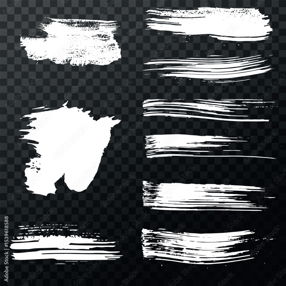 Abstract Brush Stamps in vector