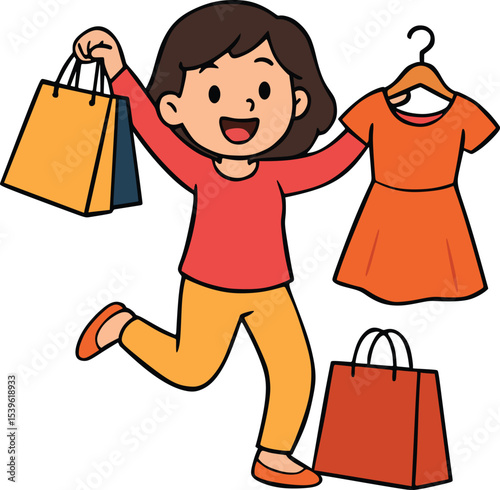woman with shopping bags
