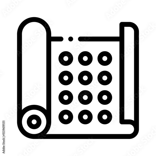bubble wrap line icon