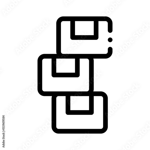parcel line icon