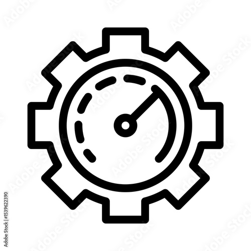 performance optimization line icon