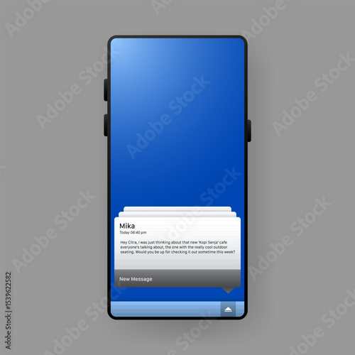 Phone Text Message Coffee Shop Invitation