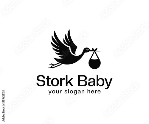 Stork Baby Logo